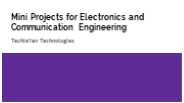 Mini Projects for Electronics and Communication Engineering