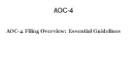 AOC-4 Form Filing