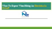 What To Expect When Hiring An Electrician In Dubai?