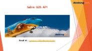 Sabre GDS API