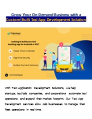 Taxi Booking App Development Company | Taxi Mobile App