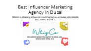 Best Influencer Marketing Agency In Dubai, UAE