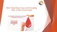 World Blood Donor Day