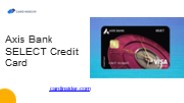 Axis Bank SELECT Credit Card