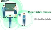 NDA Coaching in India