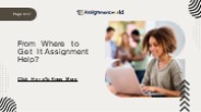 From Where to Get It Assignment Help?