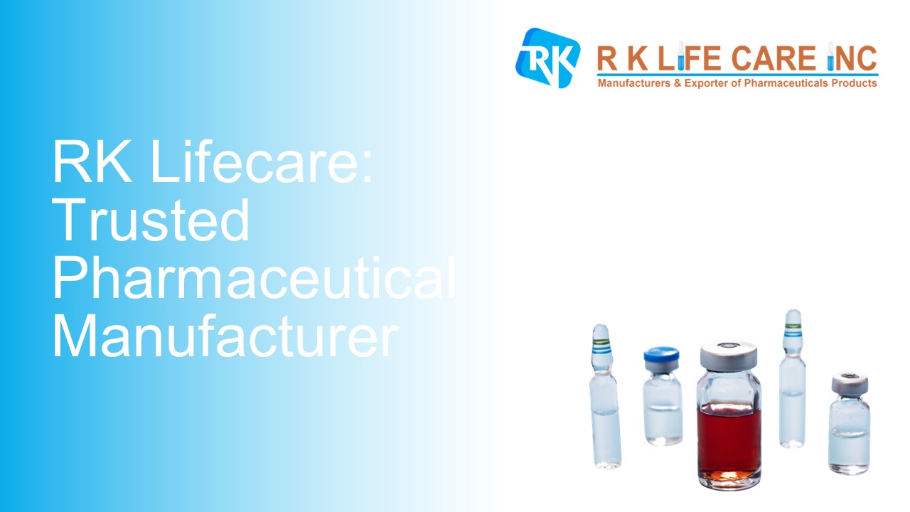 Leading Pharma Companies in India: RK Lifecare