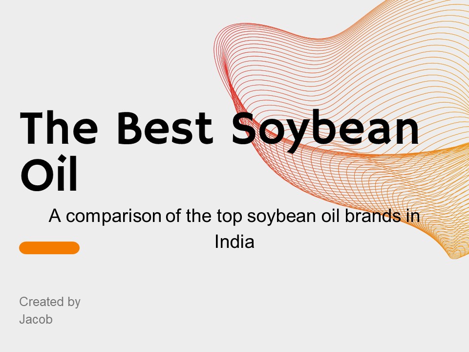 The Best Soybean oil