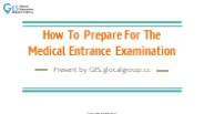 How To Prepare For The Medical Examination