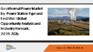 Geothermal Power Market