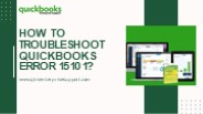 How to Troubleshoot QuickBooks Error 15101?