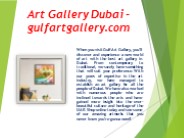 Art Gallery Dubai - gulfartgallery.com