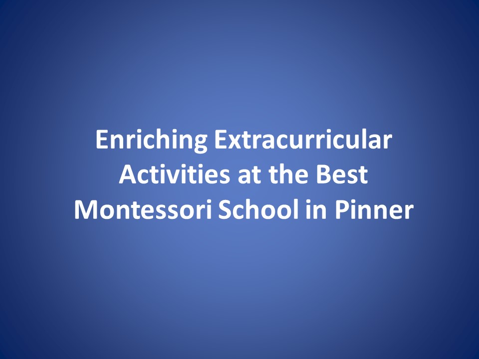 Enriching Extracurricular Activities at the Best Montessori School