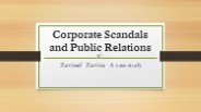 Corporate Scandal: A case study