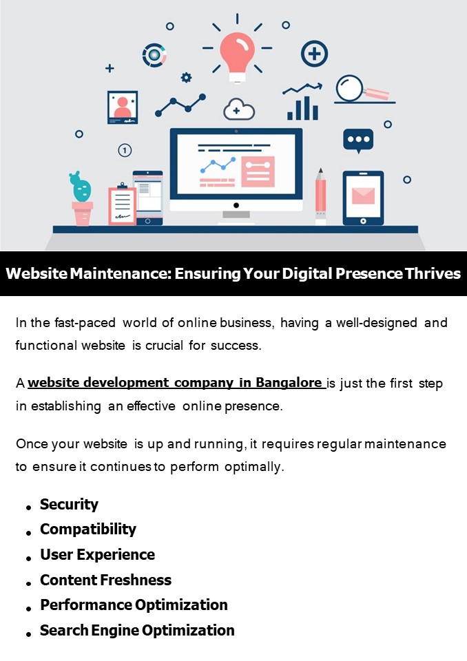 Website Maintenance: Ensuring Your Digital Presence Thrives
