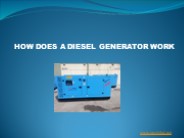 How does a diesel generator work
