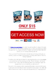 Wake Up Lean PDF / Book Meredith Shirk Program