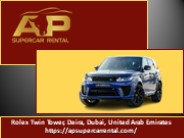 Luxury Supercar Leasing Dubai | AP Supercar Rental
