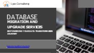 Data Migration and Database Upgrade Services