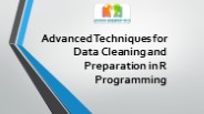 Data Cleaning and Preparation in R Programming