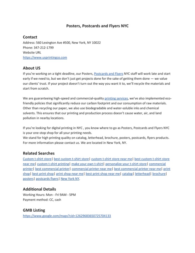 Posters, Postcards and Flyers NYC