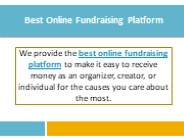 Best Online Fundraising Platform