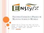 cosmetics manufacturer Mumbai