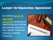Lawyer for Separation Agreement