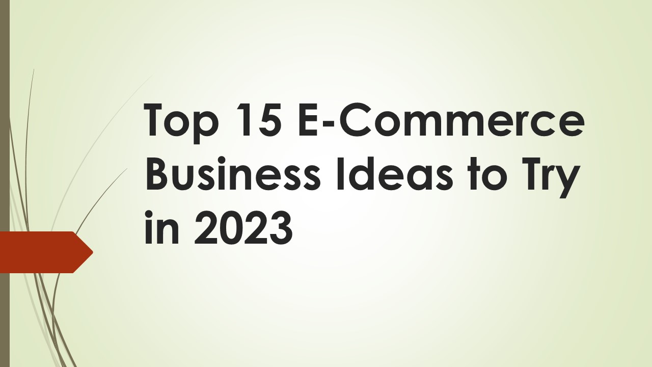 Ideas for e-commerce business
