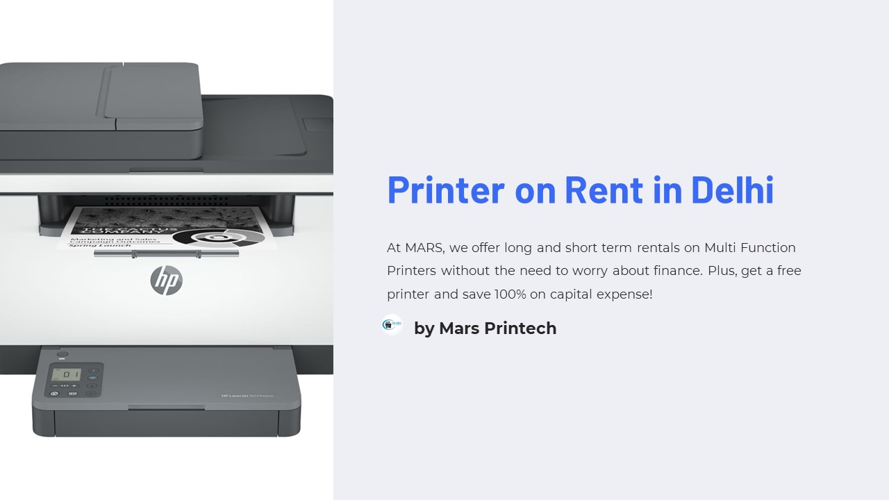 We provide photocopier rental services.