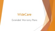 Extended Warranty Plan For Home Appliances | WideCare