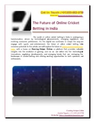 The Future of Online Cricket Satta in India