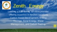 The Green Energy Revolution | Zenith Energy.