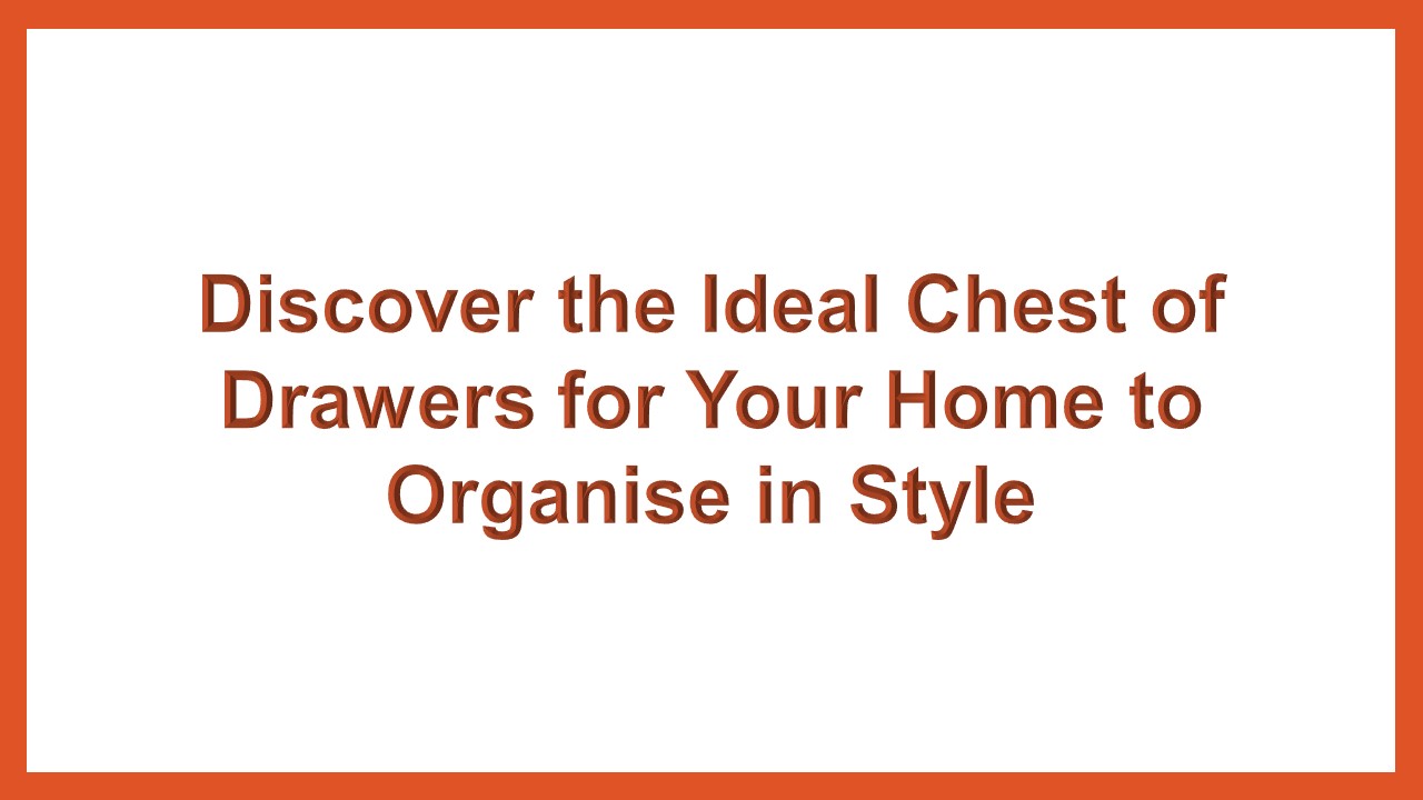 The Ultimate chest of drawers from urbanwood