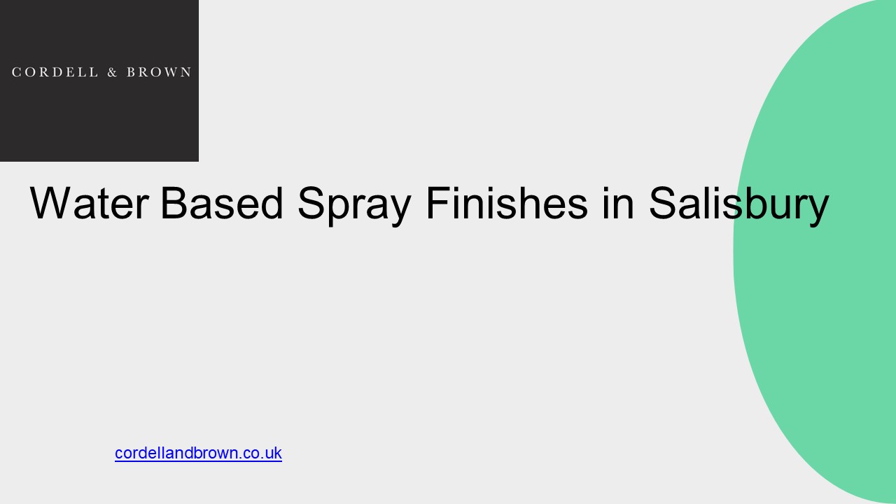 Water Based Spray Finishes in Salisbury
