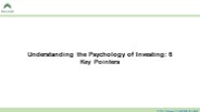 Understanding the Psychology of Investing