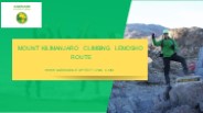 Mount Kilimanjaro Climbing Lemosho Route