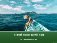 8 Boat Travel Safety Tips