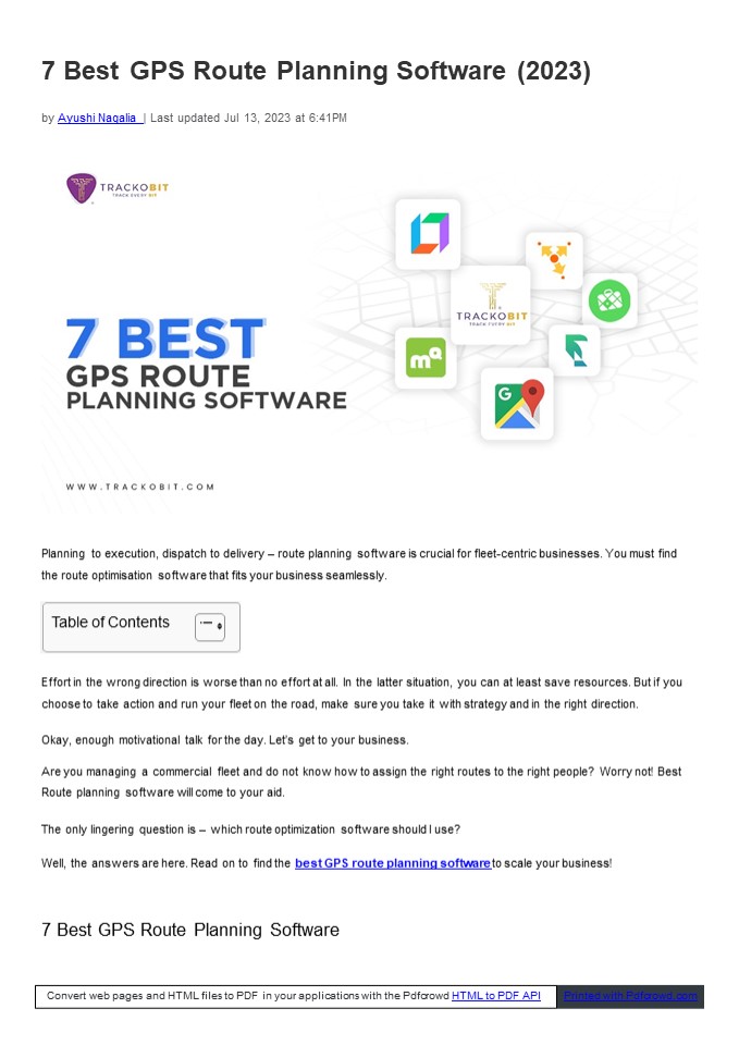 7 Best GPS Route Planning Software (2023)
