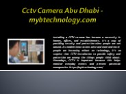 Cctv Camera Abu Dhabi - mybtechnology.com