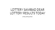 Lottery sambad results today