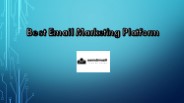 Best Email Marketing Tool