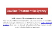 Jawline Treatment in Sydney