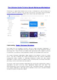 Google Workspace Marketplace
