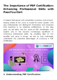 The Importance of PSP Certification (1)