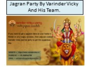 jagran party by Varinder Vicky