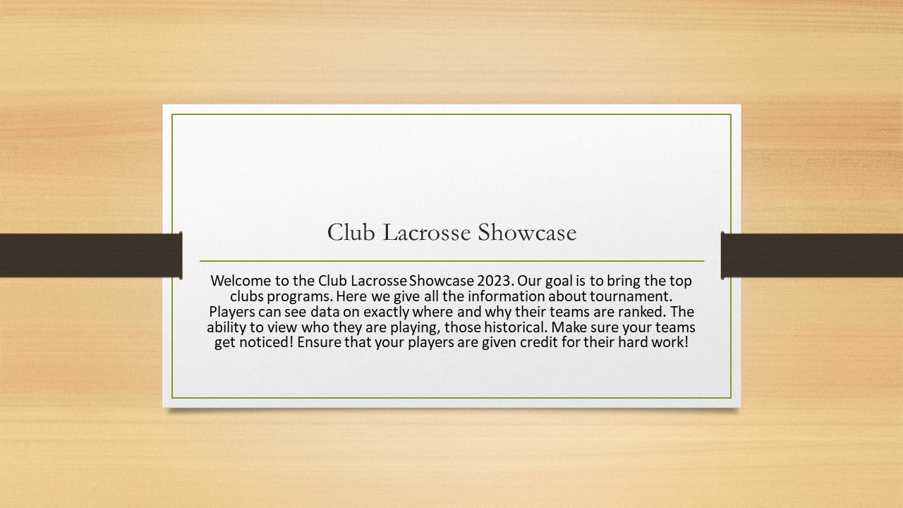 Club Lacrosse Showcase
