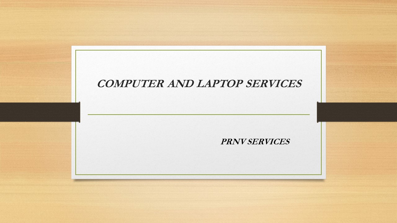 Computer and laptop service