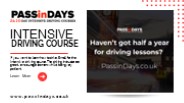 Get intensive driving course in Exeter, Bristol, Glasgow, & Aberdeen.