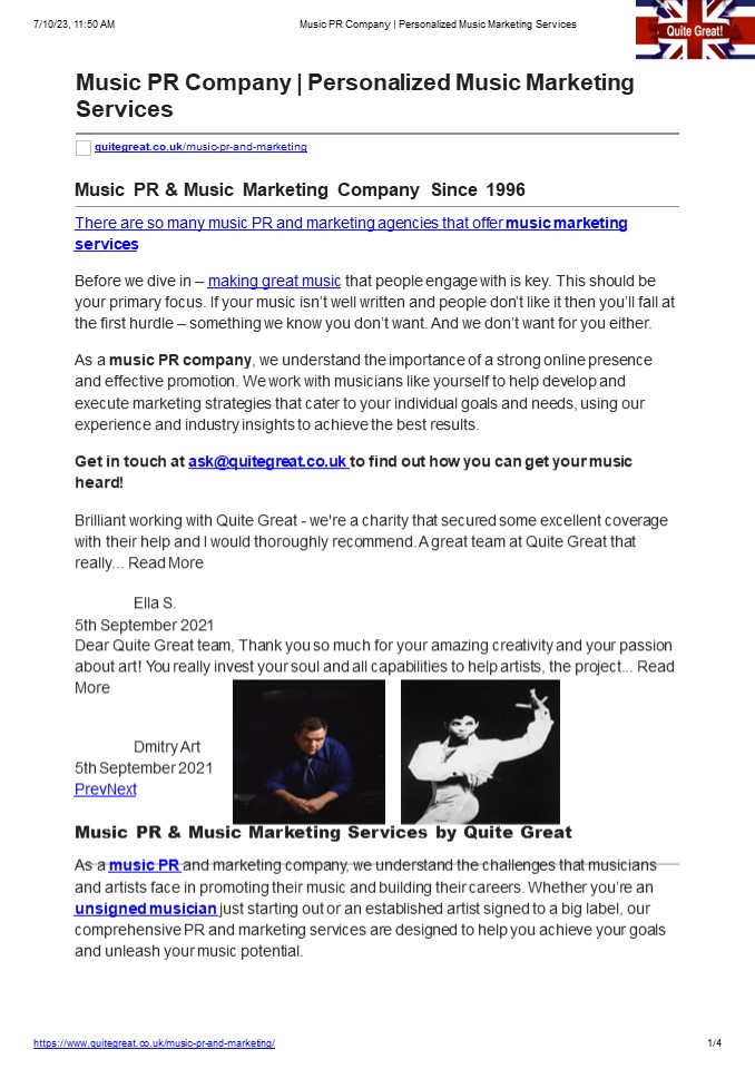 Music PR Company & Music PR Company
